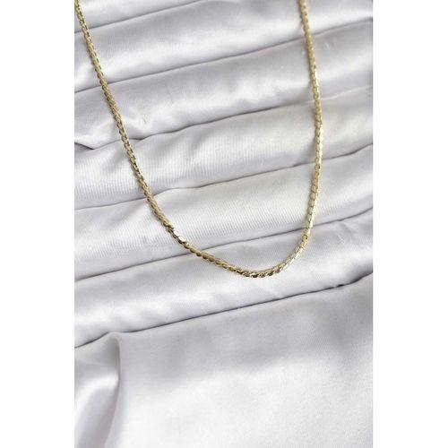 14K Gold Renk Kaplama Ezme Zincir Model CM Kadın Kolye