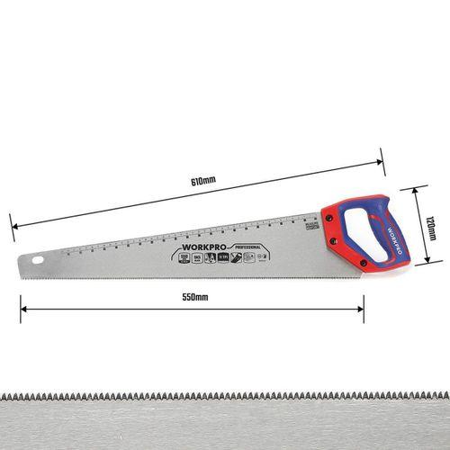 WORKPRO WP215012 550mm SK5 11 TPI Ağır Hizmet Tipi El Testeresi