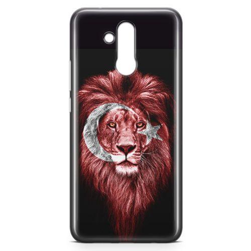 Huawei Mate 20 Lite Kılıf Aslan Türk Arka Kapak Koruma Desenli Full Koruyucu