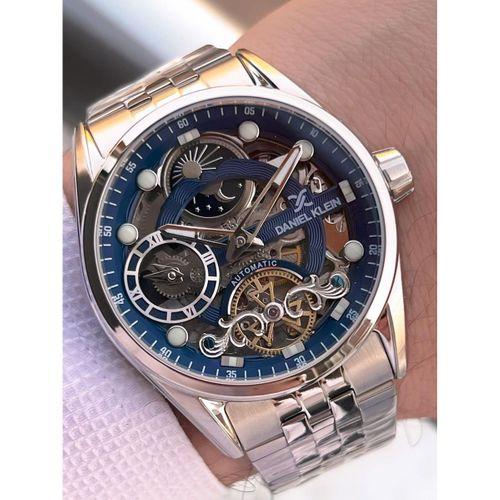 Daniel Klein Otomatik Erkek Kol Saati 30 Metre Suya Dayanıklı Çelik Kordon + Bileklik Hediyeli VS.BLKT.0697