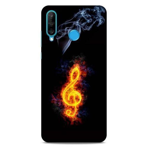 Lopard Huawei P30 Lite Uyumlu Kılıf FireX (13) Silikon Kap Sembol G Clef
