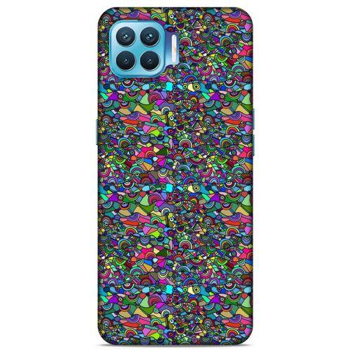 Lopard Oppo Reno 4 Lite Uyumlu Kılıf Soyut Sanat (31) Baskılı TPU Kılıf