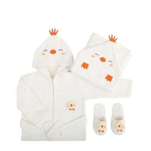 Bebitof Baby Bebitof Baby Civcivli Bornoz Seti 30038 Ekru