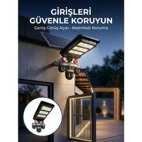 Akıllı Solar Güvenlik Kamerası 3 Lens Hareket Takip Özellikli Dış Ortam Kamera