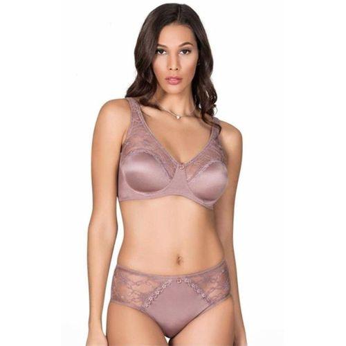 Le Jardin 5035-B Desteksiz-Balenli Soft Kaplı Dantel Geniş Askı Sütyen Takımı
