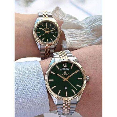 Wesse Çiflere Özel Sevgili Kombini 2 Yıl Garantili 5 Atm Suya Dayanklı Çift Saati Wl2073-C07
