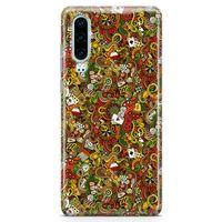 Huawei P30 Kılıf Okey Tavla 51 Arka Kapak Koruma Desenli Full Koruyucu