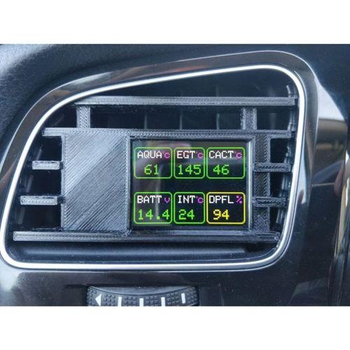 VW GOLF MK7 Kalorifer Izgara Gösterge Podu (Plastik) ABS Baskı 00035