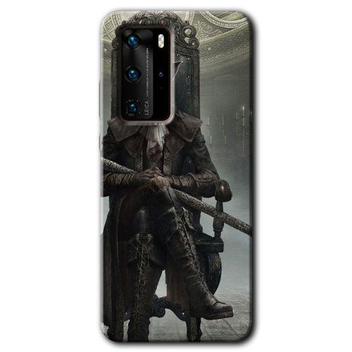 Huawei P40 Pro HD Baskılı Kılıf + 9D Tam Ekran Koruyucu - Bloodborne Hunters