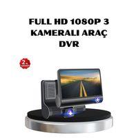 Full Hd Araç Kamerası 3’lü 4.0” Ekranlı Ve Hdr Gece Görüşlü