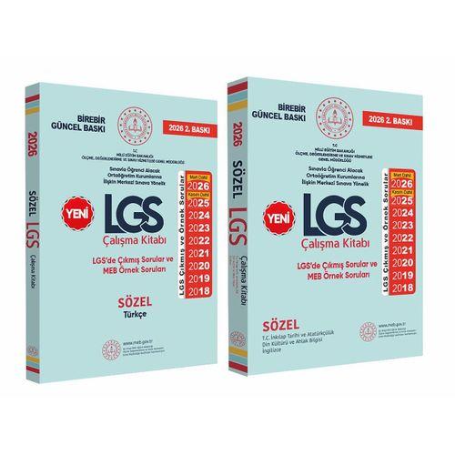 2026(Mart dahil)8 SINIF LGS MEB Örnek Soruları Sözel Çalışma 2li Kitap SETİ RENKLİ Baskı