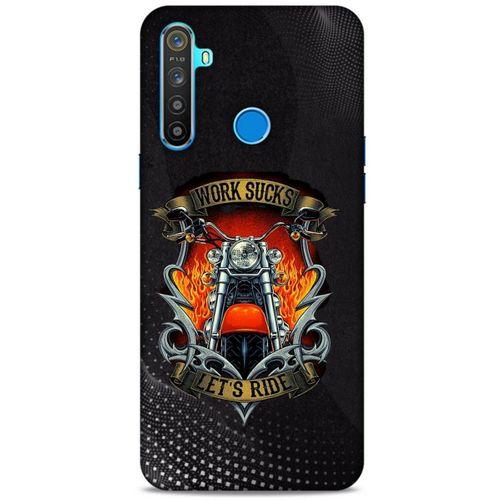 Realme 5i Uyumlu Kılıf Motorsiklet (8) Baskılı Kılıf Harley Davidson