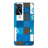 Oppo A16 Uyumlu Kılıf Insomnia (27) Tasarımlı Kılıf Mavi Beyaz