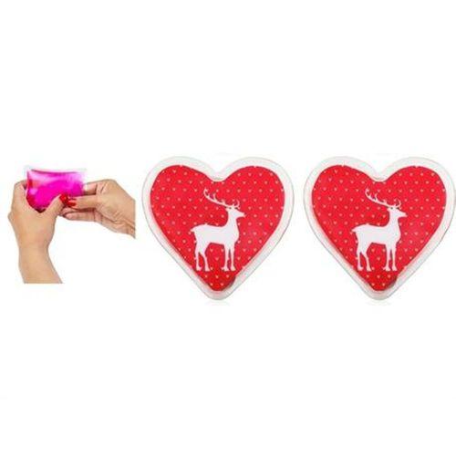 2 Adet Kalpli Geyikli Cep Sobası,El Isıtıcı,Sıcak Su Torbası Pvc 9Cm