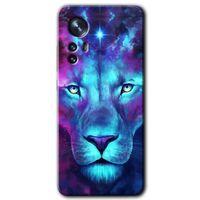 Xiaomi Mi 12 Kılıf HD Desen Baskılı Arka Kapak + Temperli Cam - Neon Lion