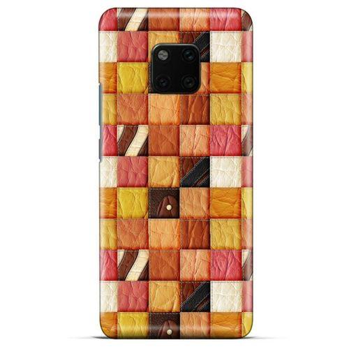 General Mobile GM 20 Kılıf Patchwork (2) Kabı Turuncu Sarı
