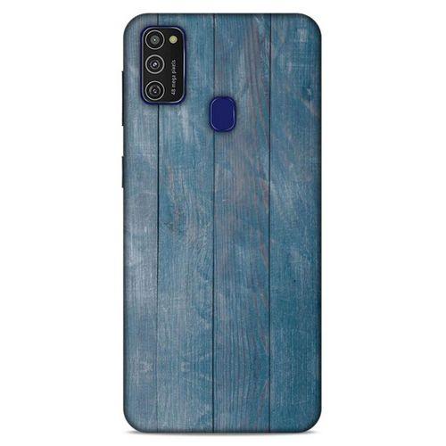 Lopard Samsung Galaxy M21 Uyumlu Kılıf Wood'X (3) Kapak Baskılı