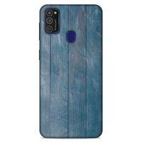 Lopard Samsung Galaxy M21 Uyumlu Kılıf Wood'X (3) Kapak Baskılı