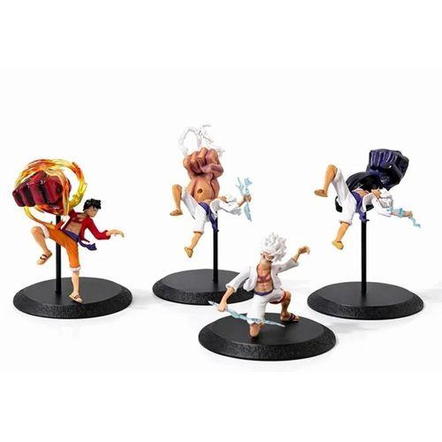 Anime One Piece Luffy Figürü 4'lü Set Alk5275