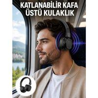 Ergonomik Konforlu Kablosuz Kulak Üstü Bluetooth Kulaklık Yeni Nesil