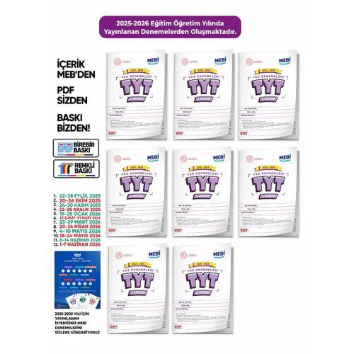 2026 ÖSYM YKS-TYT MEBİ OGM Deneme Paketi Güncel 8lİ SET (Seri Deneme Paketi) BASKI ÜCRETİ