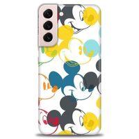Samsung Galaxy S22 Plus Kılıf HD Baskılı Kılıf - Renkli Mickey Mouse + Tam Ekran Koruyucu