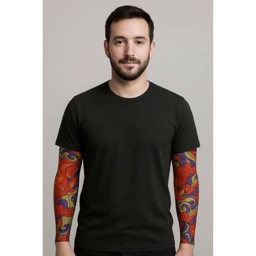 FNT Giyilebilir Kol Dövmesi Çorap Dövme 3D Baskılı Kol Bacak Dövme 2 Adet Model 4