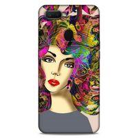 Lopard Oppo Ax7 Uyumlu Kılıf Sürreal Yüzler ♀ (40) Fit Silikon Kılıf Desenli