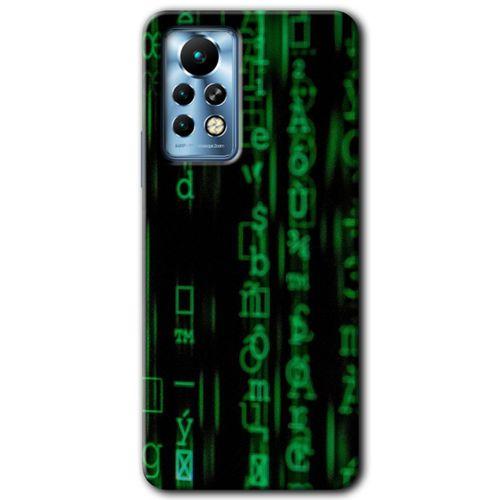İnfinix Note 11 Pro Kılıf HD Desen Baskılı Arka Kapak - Matrix