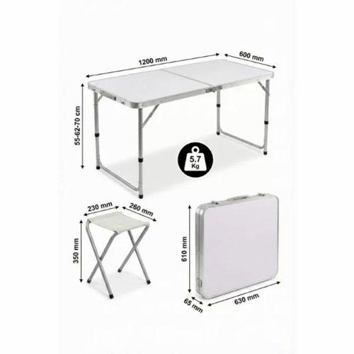 4 Sandalyeli Katlanabilir Masa Seti