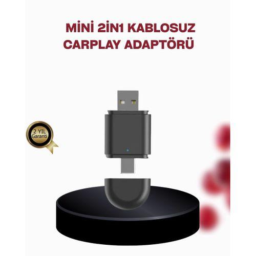 Kablosuz Carplay Adaptörü – Bluetooth 5.4 Ve Wi-fi 6 Teknolojili Tak & Çalıştır Dönüştürücü