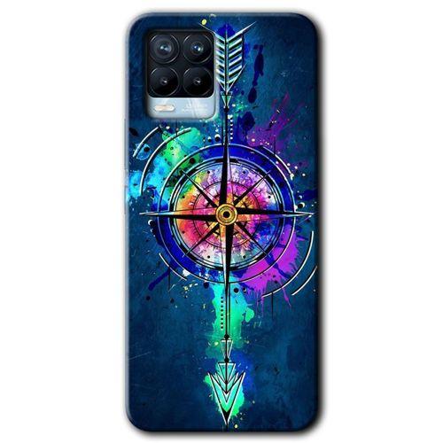 Realme 8 Kılıf Baskılı Arka Kapak - Gizemli Pusula +Tam Ekran Koruyucu