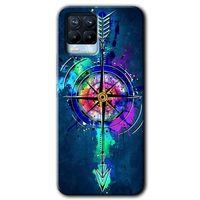 Realme 8 Kılıf Baskılı Arka Kapak - Gizemli Pusula +Tam Ekran Koruyucu