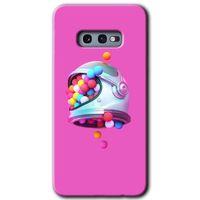 Samsung Galaxy S10e Kılıf Baskılı Kapak - Uzay Başlığı + 5D Tam Kaplayan Cam