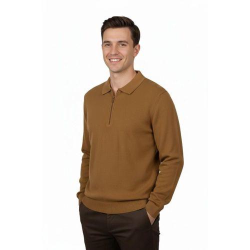 Erkek Regular Fit Polo Yaka Petek Triko Kazak BGL-ST04825