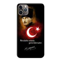 iPhone 11 Pro Max Kılıf Atatürk Mevzubahis Baskılı Esnek TPU Silikon