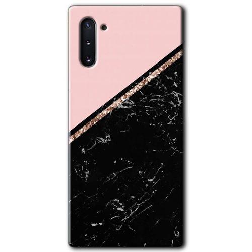 Samsung Galaxy Note 10 HD Baskılı Kılıf + 9D Tam Ekran Koruyucu - Yarım Mermer