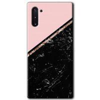 Samsung Galaxy Note 10 HD Baskılı Kılıf + 9D Tam Ekran Koruyucu - Yarım Mermer