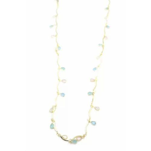 Taşlı Y Kolye - Altın