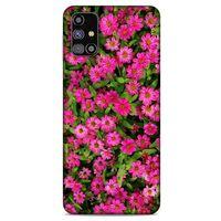 Lopard Samsung Galaxy M31s Uyumlu Kılıf Bahar (40) Fit Silikon Kılıf Koyu Pembe