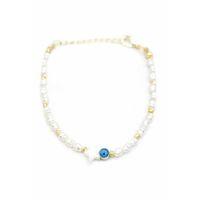 Yıldız İnci Bileklik - Beyaz