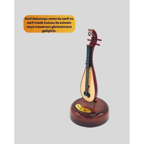 Klasik Ud Figürlü Melodili Müzik Kutusu Şık Hediyelik