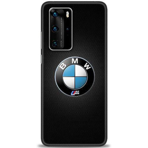 Huawei P40 Pro Kılıf HD Baskılı Kılıf - Bmw + Tam Ekran Koruyucu
