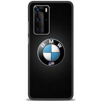 Huawei P40 Pro Kılıf HD Baskılı Kılıf - Bmw + Tam Ekran Koruyucu