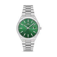 Ferro F11386A-A6 Quartz Çelik Gri Yeşil Kadran 40 mm Erkek Kol Saati