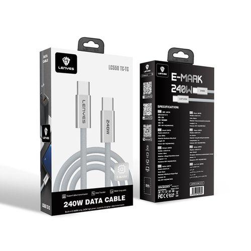 Lenyes LC550 Type-C to Type-C Hızlı Şarj Özellikli Data ve Şarj Kablosu 240W 1M