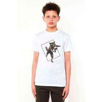 Roket Rakun Baskılı Unisex Çocuk Beyaz t-shirt