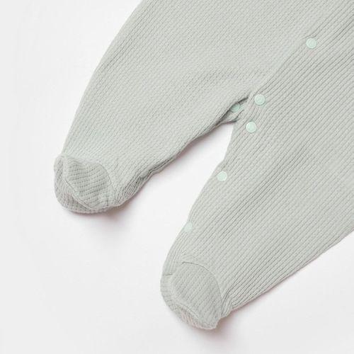 Bibaby Bibaby Biorganic Waffle Smile Bebek Tulum 60743 Mint