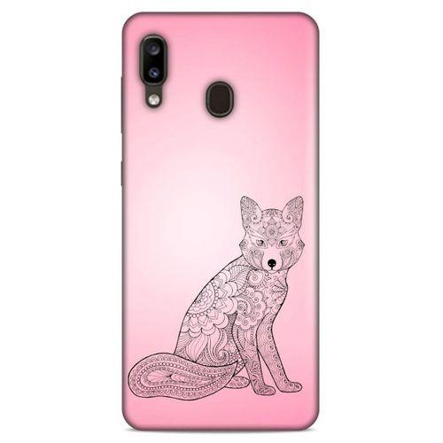 Lopard Samsung Galaxy A20 Uyumlu Kılıf Tattoo's (42) Rugged Armor Kılıf Pembe Dövme