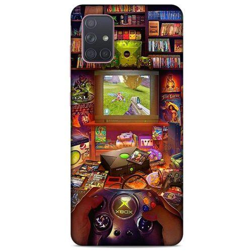 Retro (47) Desen Crystal Flex Kılıf Renkli Samsung Galaxy A71 Kılıf